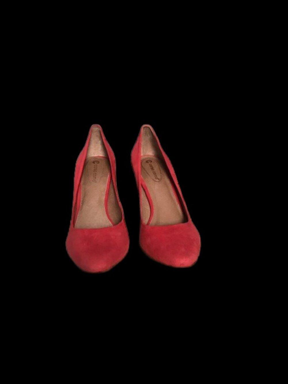 ✨ Corso Como Scarlet Red Suede Heels Sz 10 ✨ - Picture 7 of 12